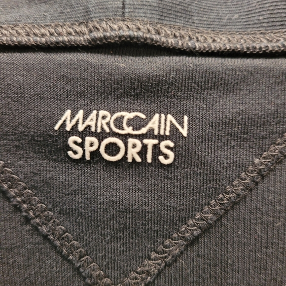Marc Cain sports long black cardigan back mesh - size medium - Picture 4 of 8